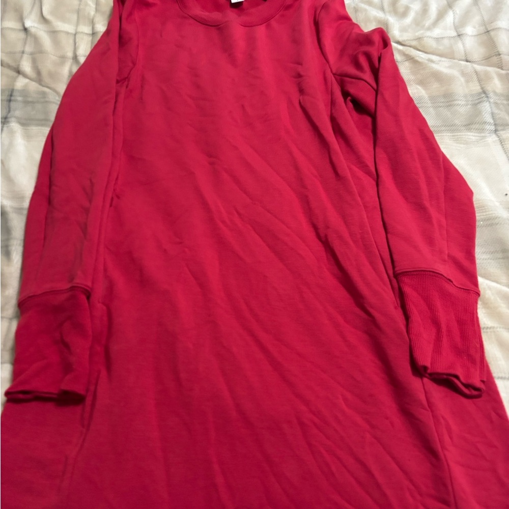 Athleta Red Sweater Dress w/ pockets